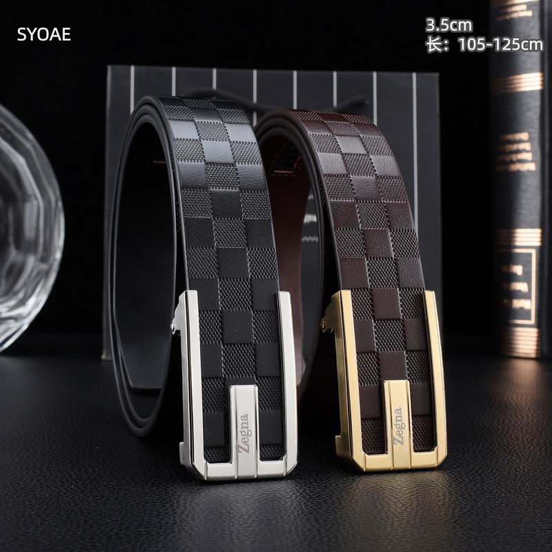 Zegna belt 35mm(自动扣）X105-125cm 8L07